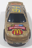 1998 Hot Wheels NASCAR 50th Anniversary #94 Bill Elliot 8/8 Gold Die Cast Toy Race Car Vehicle McDonald's Happy Meal