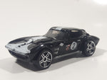 2008 Hot Wheels Corvette Grand Sport Black Die Cast Toy Car Vehicle