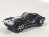 2008 Hot Wheels Corvette Grand Sport Black Die Cast Toy Car Vehicle