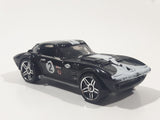 2008 Hot Wheels Corvette Grand Sport Black Die Cast Toy Car Vehicle