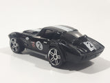 2008 Hot Wheels Corvette Grand Sport Black Die Cast Toy Car Vehicle