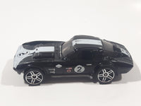 2008 Hot Wheels Corvette Grand Sport Black Die Cast Toy Car Vehicle