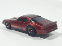 Vintage 1984 Hot Wheels Chevrolet Camaro Z28 Metallic Red Die Cast Toy Muscle Car Vehicle