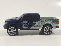 2010 Maisto Top Dog NHL Ice Hockey Vancouver Canucks Ford F-150 Raptor Truck Dark Blue and Silver Grey Die Cast Toy Car Vehicle