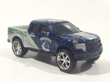 2010 Maisto Top Dog NHL Ice Hockey Vancouver Canucks Ford F-150 Raptor Truck Dark Blue and Silver Grey Die Cast Toy Car Vehicle