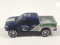 2010 Maisto Top Dog NHL Ice Hockey Vancouver Canucks Ford F-150 Raptor Truck Dark Blue and Silver Grey Die Cast Toy Car Vehicle