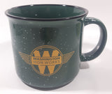 Wheeler Equipment Washington Iron Works 4" Tall Green Enamel Heavy Ceramic Coffee Mug Cup