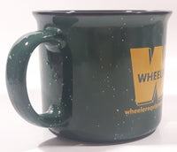 Wheeler Equipment Washington Iron Works 4" Tall Green Enamel Heavy Ceramic Coffee Mug Cup