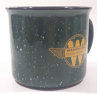 Wheeler Equipment Washington Iron Works 4" Tall Green Enamel Heavy Ceramic Coffee Mug Cup