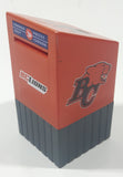 Canada Post B.C. Lions CFL Football Team Mail Box Shaped Orange 3" Tall Plastic Coin Bank