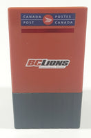 Canada Post B.C. Lions CFL Football Team Mail Box Shaped Orange 3" Tall Plastic Coin Bank