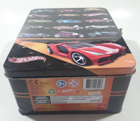 2012 Hot Wheels 18 Car Tin Metal Lunch Box Style Container Carrying Case