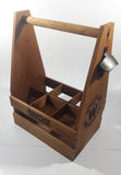 Whistler Brewing Co. Wood 6 Beer Bottle Carry Case with Bottle Opener Attached