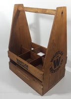 Whistler Brewing Co. Wood 6 Beer Bottle Carry Case with Bottle Opener Attached