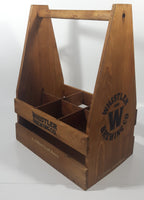 Whistler Brewing Co. Wood 6 Beer Bottle Carry Case with Bottle Opener Attached