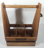 Whistler Brewing Co. Wood 6 Beer Bottle Carry Case with Bottle Opener Attached