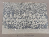 Vintage July 1919 Royal Grammar School, Guildford Officers' Training Corps. Head Master, Officers and N.C.O's 11 1/4" x 14" Black and White Framed Military Photograph