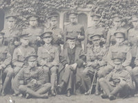 Vintage July 1919 Royal Grammar School, Guildford Officers' Training Corps. Head Master, Officers and N.C.O's 11 1/4" x 14" Black and White Framed Military Photograph