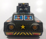 Extremely Rare Vintage c. 1967 Mihashi M-4 Sherman Tank Friction Tin Toy Military Vehicle 7 3/4" Long