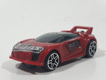 2014 McDonald's Hot Wheels Quick 'N Sik Red Plastic Die Cast Toy Car Vehicle