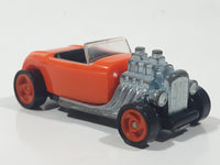 1996 McDonald's Hot Wheels Roadster Flame Rider Orange Die Cast Toy Hot Rod Car Vehicle