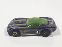 2009 Hot Wheels HW Designs Pony-Up Metallic Purple Die Cast Toy Car Vehicle