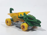 2014 Hot Wheels HW City: Medieval Rides Dragon Blaster Green Die Cast Toy Car Vehicle