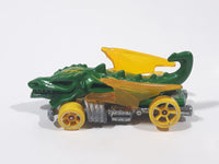 2014 Hot Wheels HW City: Medieval Rides Dragon Blaster Green Die Cast Toy Car Vehicle