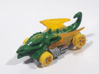 2014 Hot Wheels HW City: Medieval Rides Dragon Blaster Green Die Cast Toy Car Vehicle