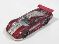 2010 Hot Wheels Race World Speedway Saleen S7 Metalflake Red Die Cast Toy Dream Race Car Vehicle