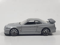 2010 Hot Wheels HW Premiere Nissan Skyline GT-R R34 Silver Die Cast Toy Car Vehicle