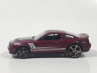 2010 Hot Wheels Multipack Exclusive '07 Shelby GT500 Metallic Plum Red Die Cast Toy Muscle Car Vehicle