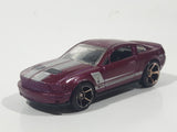 2010 Hot Wheels Multipack Exclusive '07 Shelby GT500 Metallic Plum Red Die Cast Toy Muscle Car Vehicle