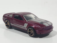 2010 Hot Wheels Multipack Exclusive '07 Shelby GT500 Metallic Plum Red Die Cast Toy Muscle Car Vehicle