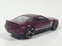 2010 Hot Wheels Multipack Exclusive '07 Shelby GT500 Metallic Plum Red Die Cast Toy Muscle Car Vehicle