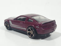 2010 Hot Wheels Multipack Exclusive '07 Shelby GT500 Metallic Plum Red Die Cast Toy Muscle Car Vehicle