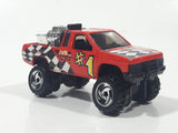 1997 Hot Wheels Racing World Nissan Hardbody Truck Red Die Cast Toy Car Vehicle