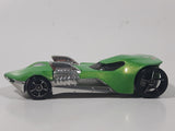 2010 Hot Wheels Track Stars Twin Mill III Metalflake Green Die Cast Toy Car Vehicle