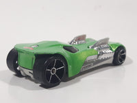 2010 Hot Wheels Track Stars Twin Mill III Metalflake Green Die Cast Toy Car Vehicle