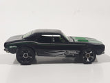 2010 Hot Wheels Muscle Mania '67 Camaro Black Die Cast Toy Car Vehicle with Opening Hood