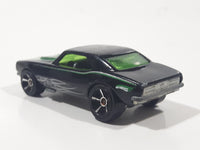 2010 Hot Wheels Muscle Mania '67 Camaro Black Die Cast Toy Car Vehicle with Opening Hood