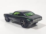 2010 Hot Wheels Muscle Mania '67 Camaro Black Die Cast Toy Car Vehicle with Opening Hood