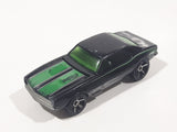 2010 Hot Wheels Muscle Mania '67 Camaro Black Die Cast Toy Car Vehicle with Opening Hood