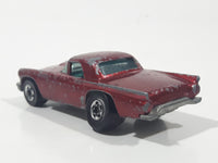 1982 Hot Wheels '57 T-Bird Metalflake Red Die Cast Toy Classic Car Vehicle