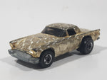 1992 Hot Wheels Gleam Team '57 T-Bird Textured Gold Chrome Die Cast Toy Classic Car Vehicle