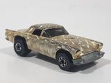 1992 Hot Wheels Gleam Team '57 T-Bird Textured Gold Chrome Die Cast Toy Classic Car Vehicle