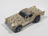 1992 Hot Wheels Gleam Team '57 T-Bird Textured Gold Chrome Die Cast Toy Classic Car Vehicle