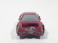 Vintage 1985 Hot Wheels Crack Ups Smash Mobile Maroon Die Cast Toy Car Vehicle Hong Kong