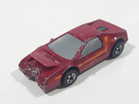 Vintage 1985 Hot Wheels Crack Ups Smash Mobile Maroon Die Cast Toy Car Vehicle Hong Kong