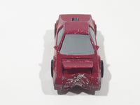 Vintage 1985 Hot Wheels Crack Ups Smash Mobile Maroon Die Cast Toy Car Vehicle Hong Kong